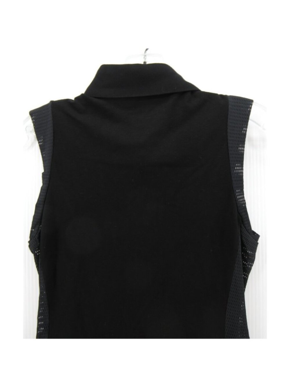 Rayure Top 44 Blouse Tank Button Up Sport Chic Mesh Trim US 12 NEW - Picture 8 of 12